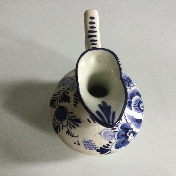 Delft Holland Pottery Small Pitcher or Vase - Picture 2 of 6